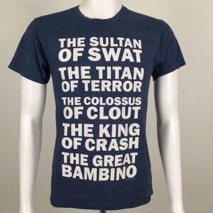 👛 (ANY 2/$20) Vintage THE SANDLOT Sultan of Swat Motif Tee. See video